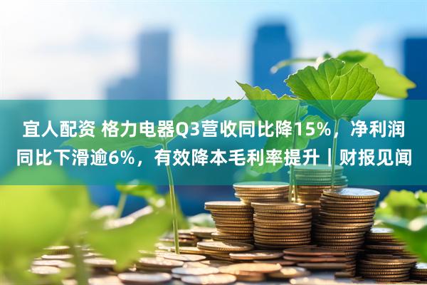 宜人配资 格力电器Q3营收同比降15%，净利润同比下滑逾6%，有效降本毛利率提升｜财报见闻